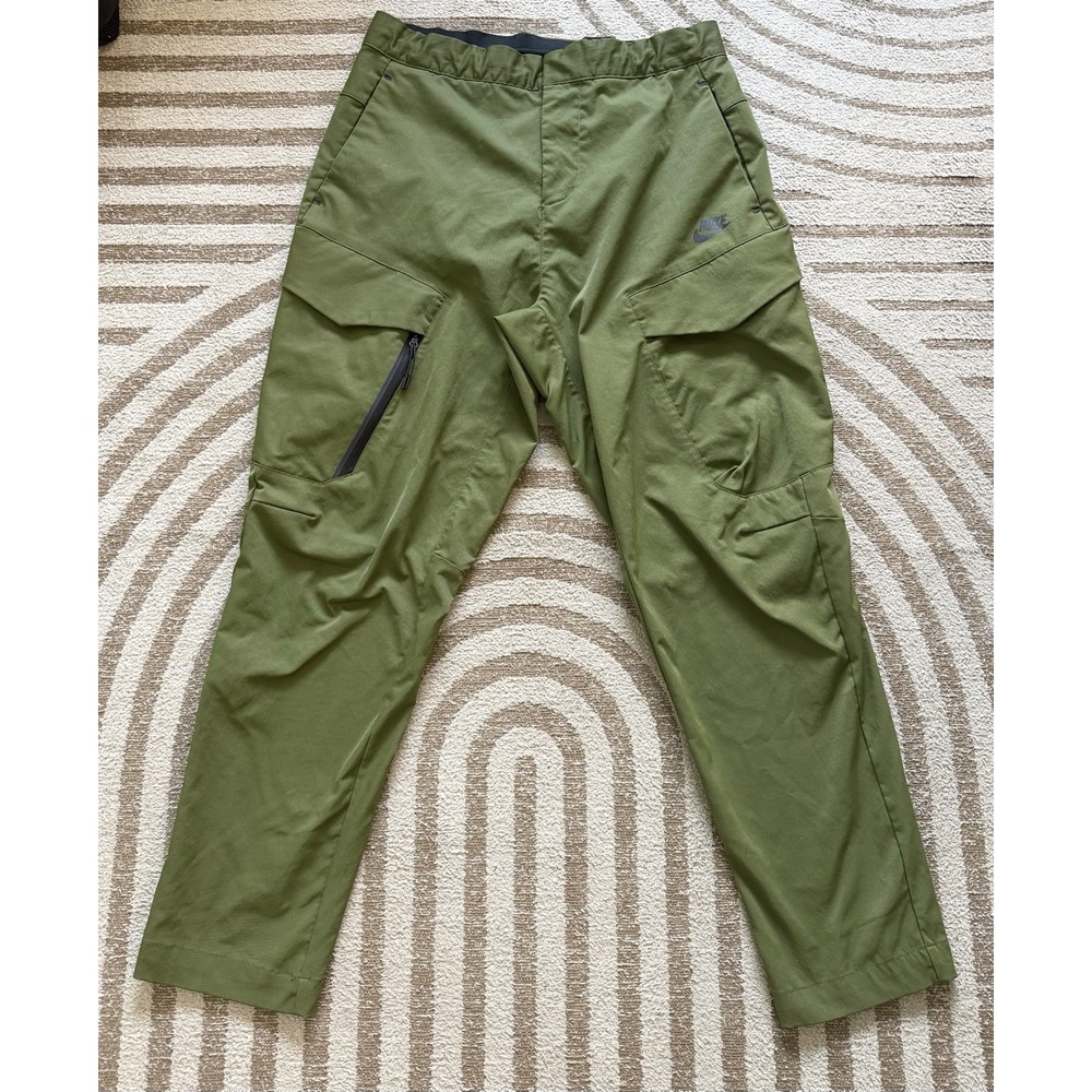 Nike Tech Woven Cargo Pants Mens M 32 Utility Khaki Green DH3866 326